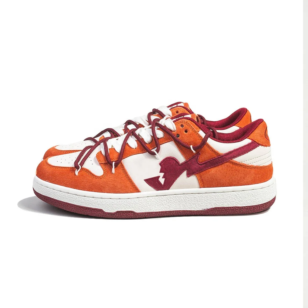 Factory Wholesale Custom LOGO Sneakers Original Brand Unisex Retro Design Leather Casual Men Shoes