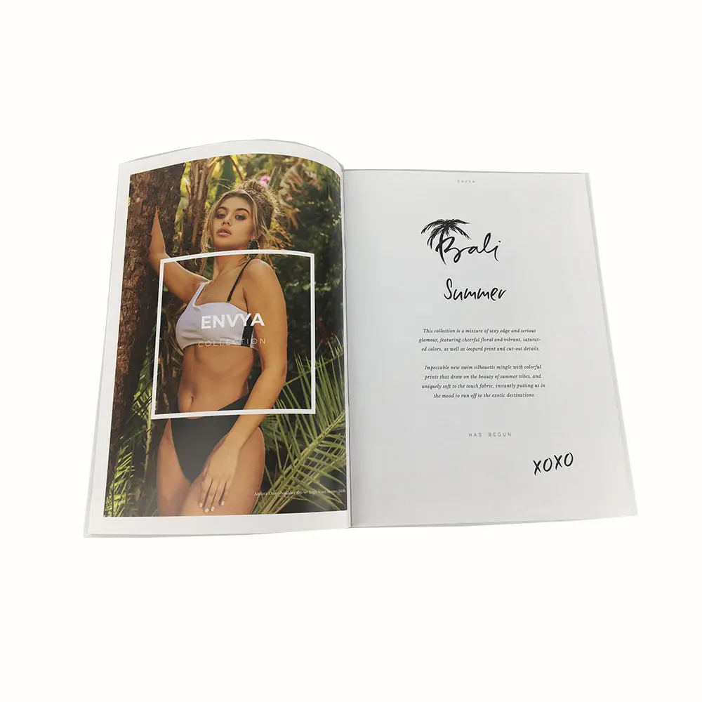 2024 New Style Good Quality Custom Full Color Fashion Beautiful Lady Book Magazine Printing