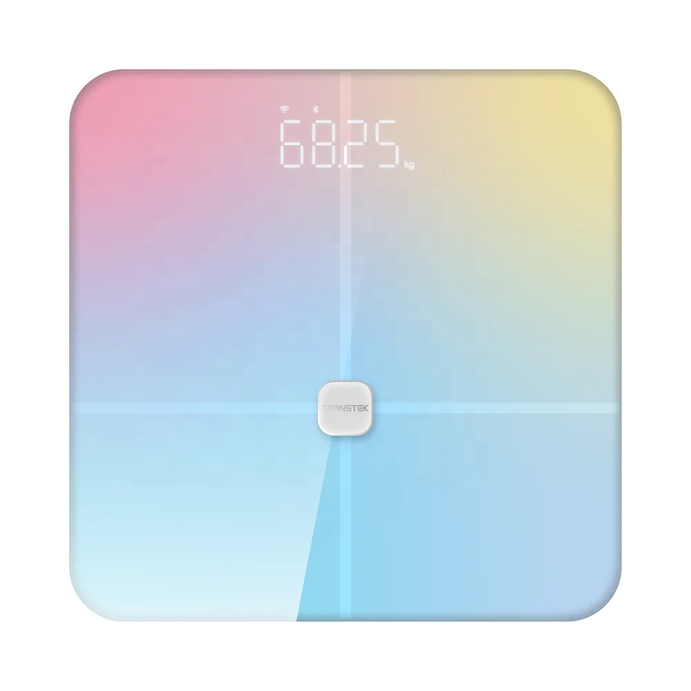 Newly Designed Multifunctional Glass Panel BMI And Body Fat Analyzer Intelligent Wireless Electronic Body Fat Scale