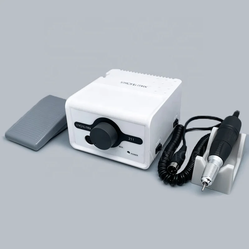 Машинка для маникюра Strong max 211 B135 микромотор электрическая машинка оборудование дизайна ногтей