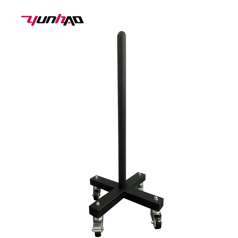 High Quality Gym Home Fitness Equipment Movable Trolley Storage Barbell Bumper Weight Plate Rack