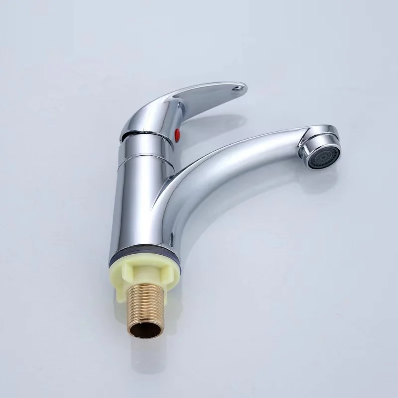 Hot Selling Traditional Single-Hole Cheap Price Single Cold Taps Zinc Alloy Single Handle Bathroom Basin Chrome Sink Tap