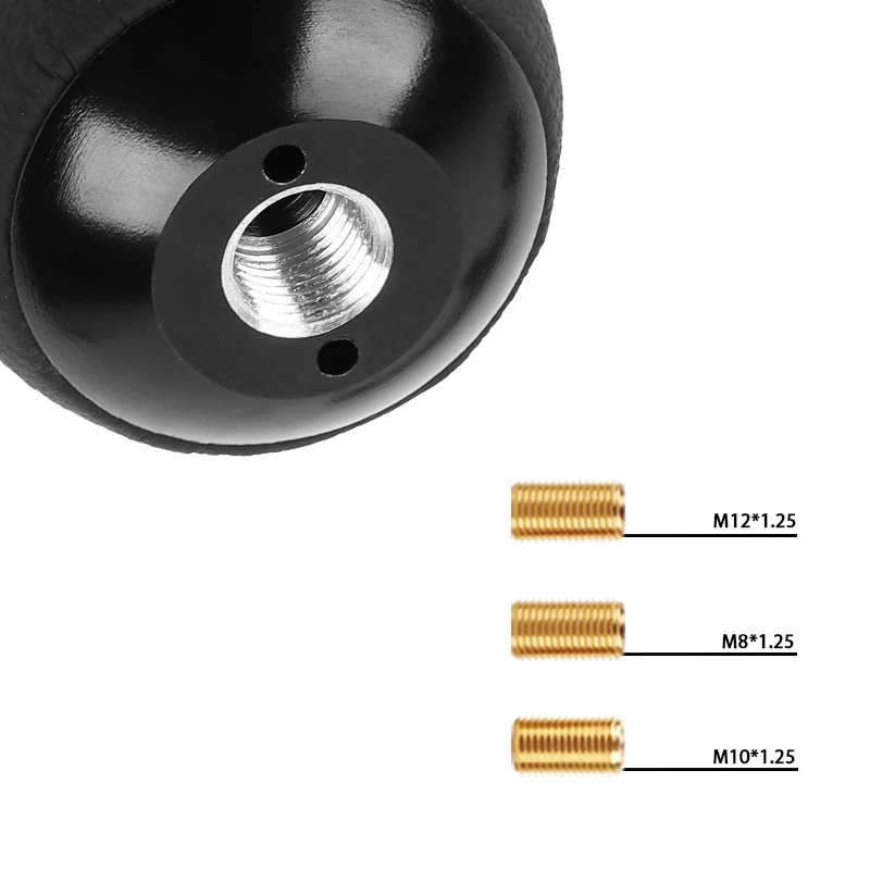 JDM Factory Sales Universal Car Shifter Ball Billet Manual Luxury Cnc Control Daf Drift Style Gear Leather Shift Knob With Logo