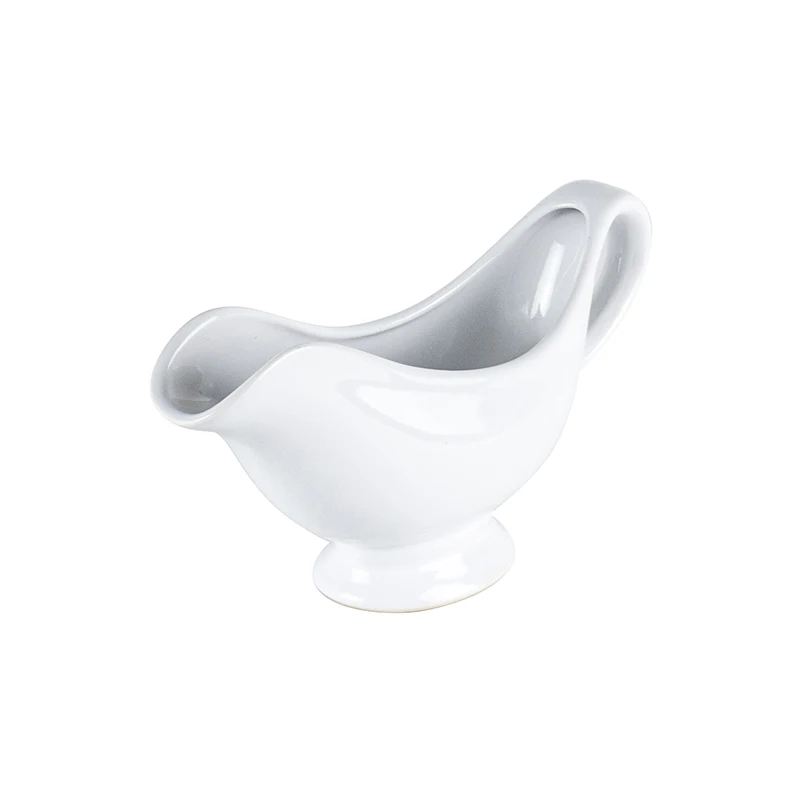 Персонализированная посуда, керамический белый фарфор, оптовая продажа, соус-лодка