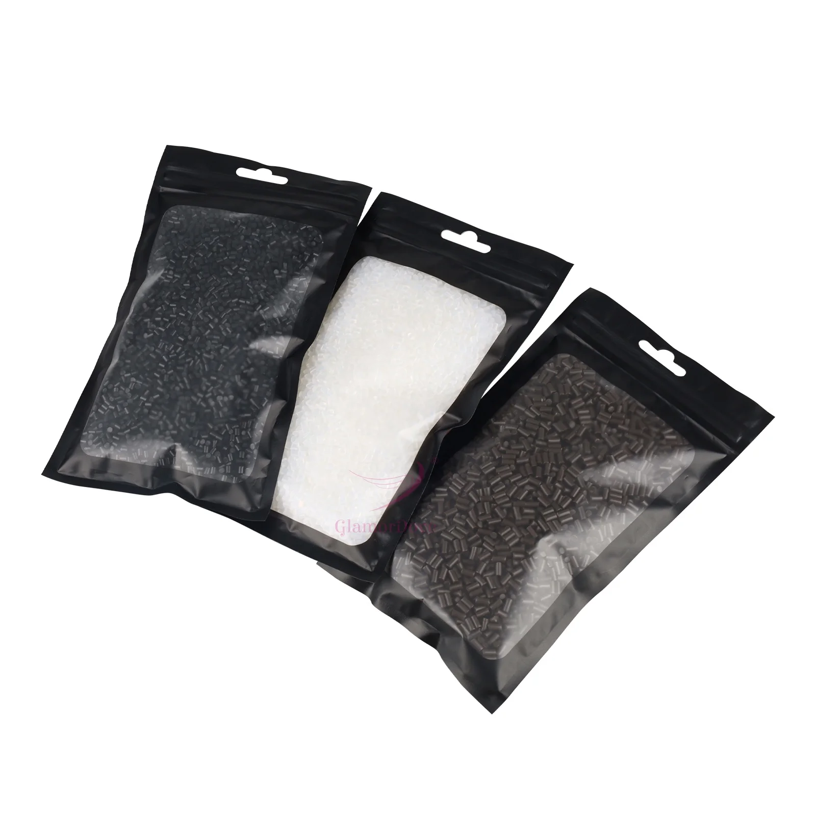 Italian Keratin Glue Granule Pellets 100g per Pack Black Color for Hot Fusion Nail/I Tip Hair Extensions
