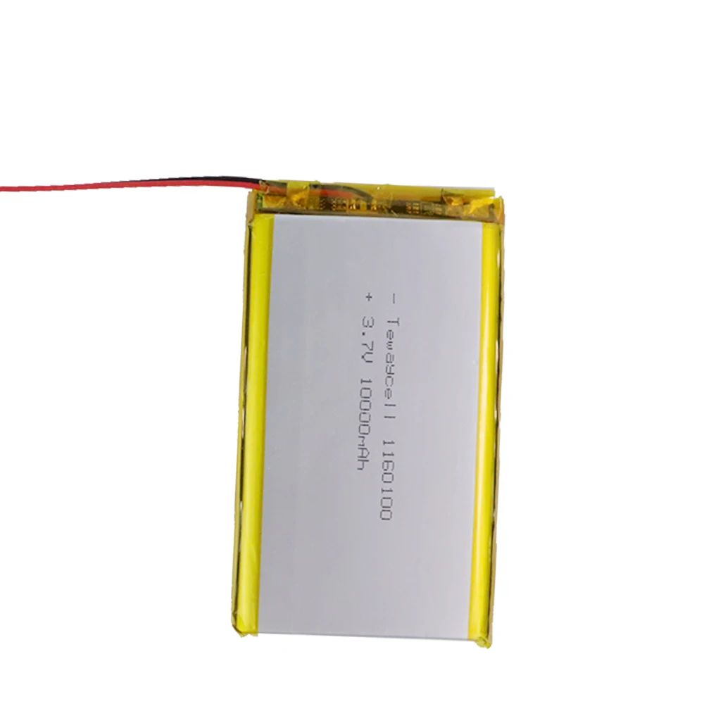 High Capacity 1160100 10000mah 3.7v 10ah Lipo Battery for Power Bank