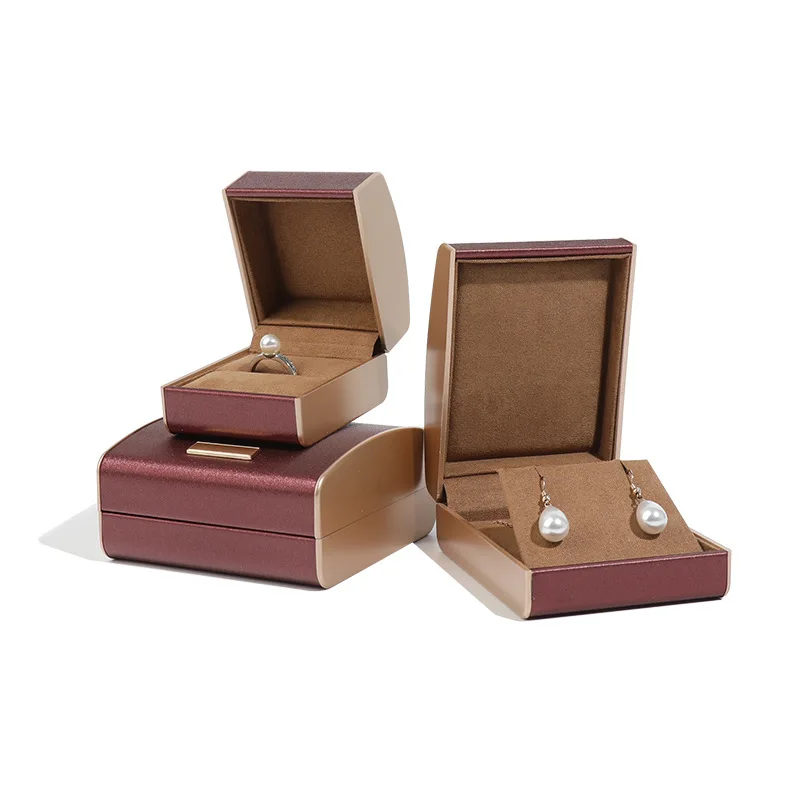 Carline Topsale Leather Bracelet Box High End Customized Pu Leather Fashion Fine Jewelry Necklace Bracelet Ring Boxes For Women