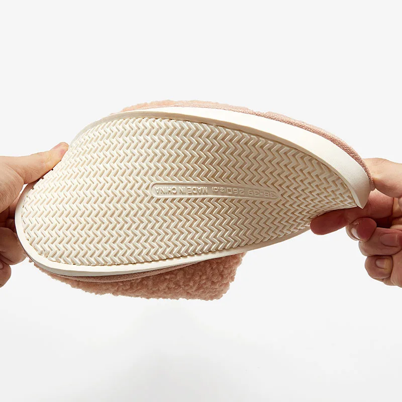 Christmas Present Women Cute Wapiti Slippers Puffy Winter Custom Animal Shaped Girls Dolls Indoor Flat Slipper Antlers Slippers