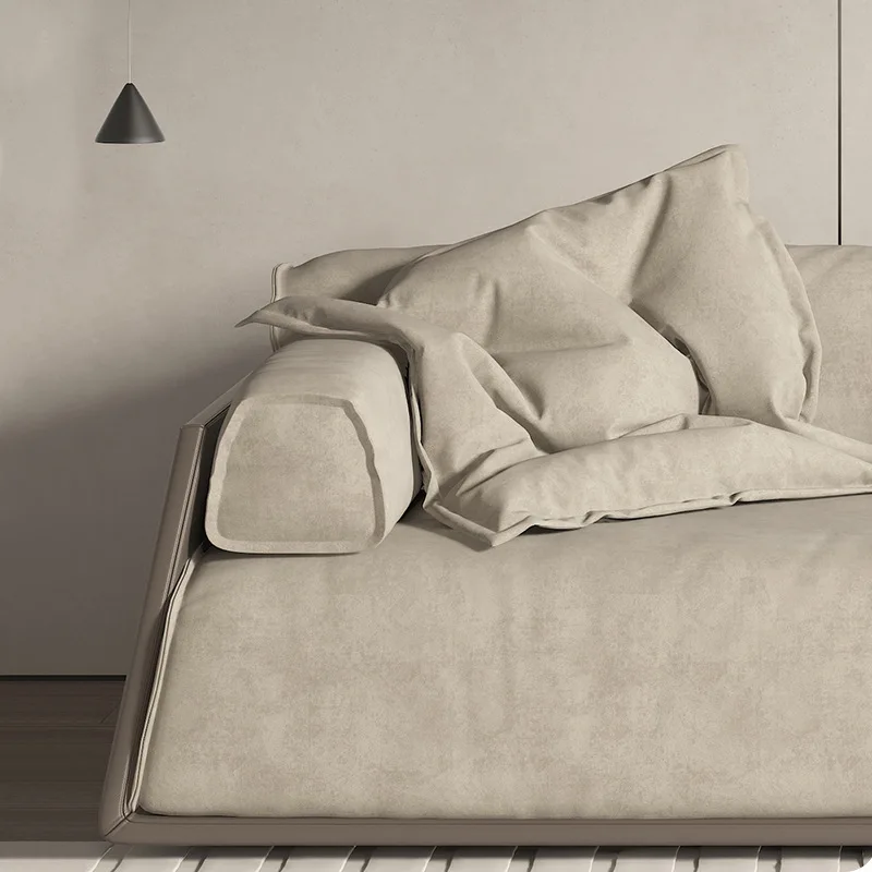 china Factory Outlet sofa micro velvet creamy white oversized velvet sofa velvet living room sofas