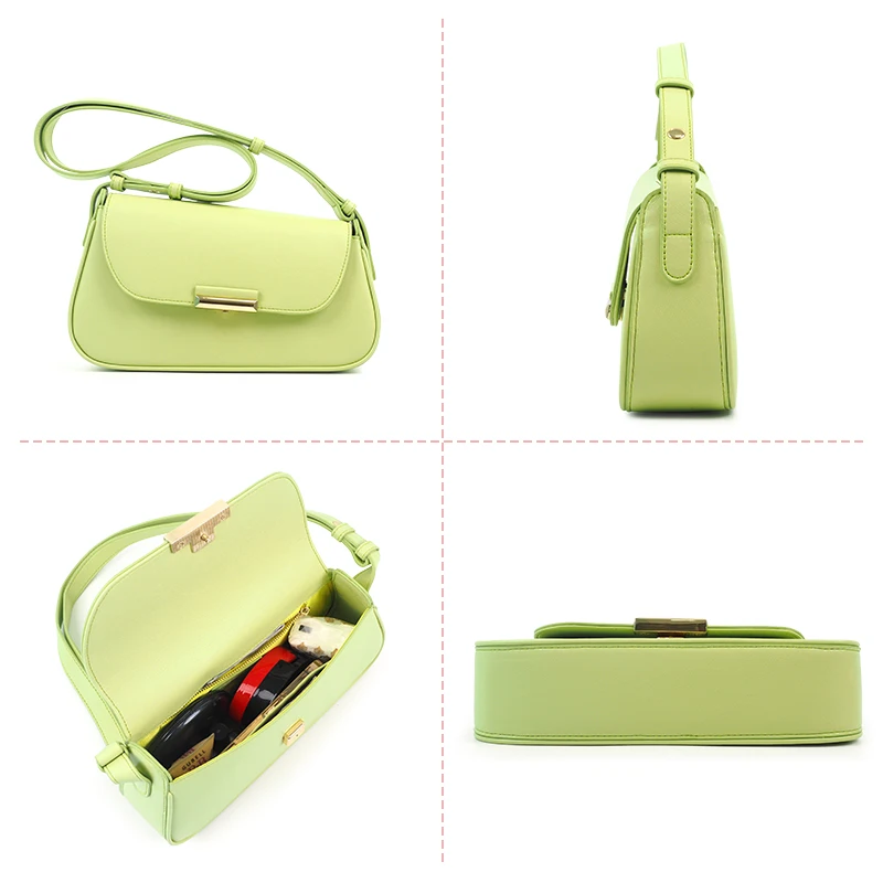 Designer get latest price adjustable women shoulder strap belt leather small shoulder bag women