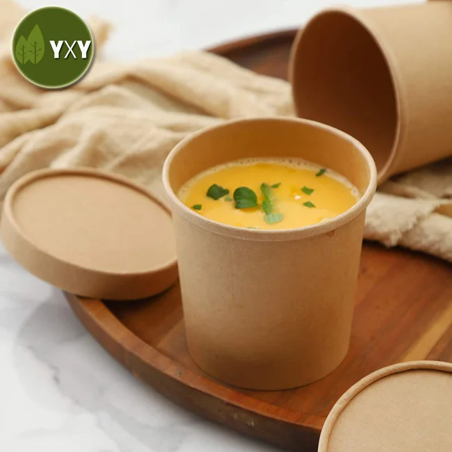  Eco Friendly Recyclable Disposable Microwaveable Togo Soup Bowl For Hot