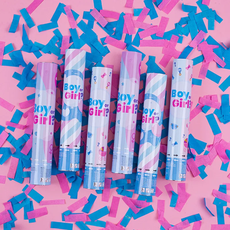 Amazon Explosion Gender Reveal Confetti Cannon Surprise Party Boy Or Girl Gender Reveal Poppers
