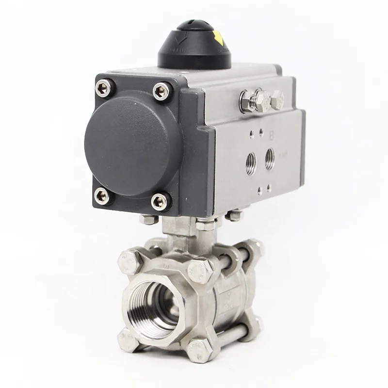150 фунтов PN16 пневматический контрольный шаровой клапан управления