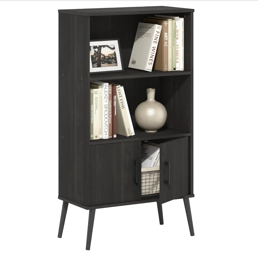 Home Hot Sale Modern book Shelf Wooden Display Bookcase Wood Library Bookshelves 2 Tier Bookshelf