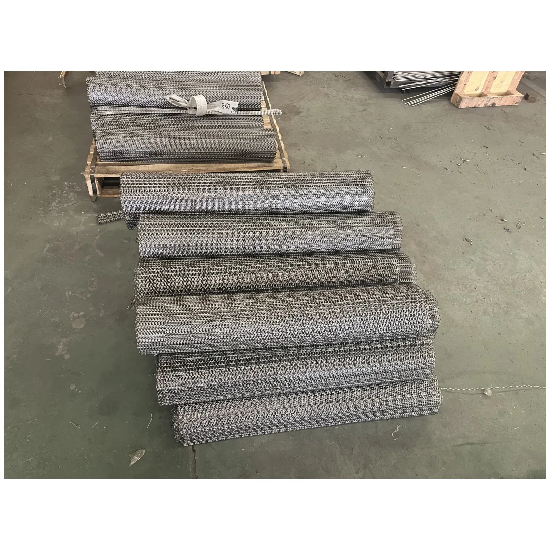 Stainless Steel Chain Mail Wire Mesh Conveyor Belt for instant noodle making machine