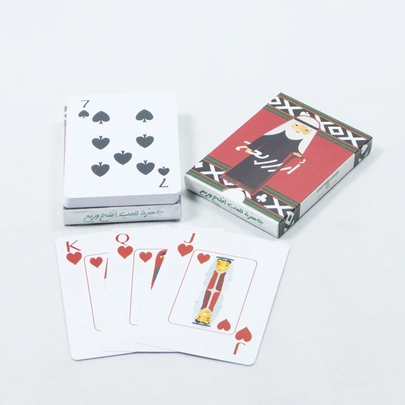 Custom Design Your Logo Paper Printed Playing Card Box Plastic Pvc Waterproof Poker Deck Blank Sublimation Playing Cards