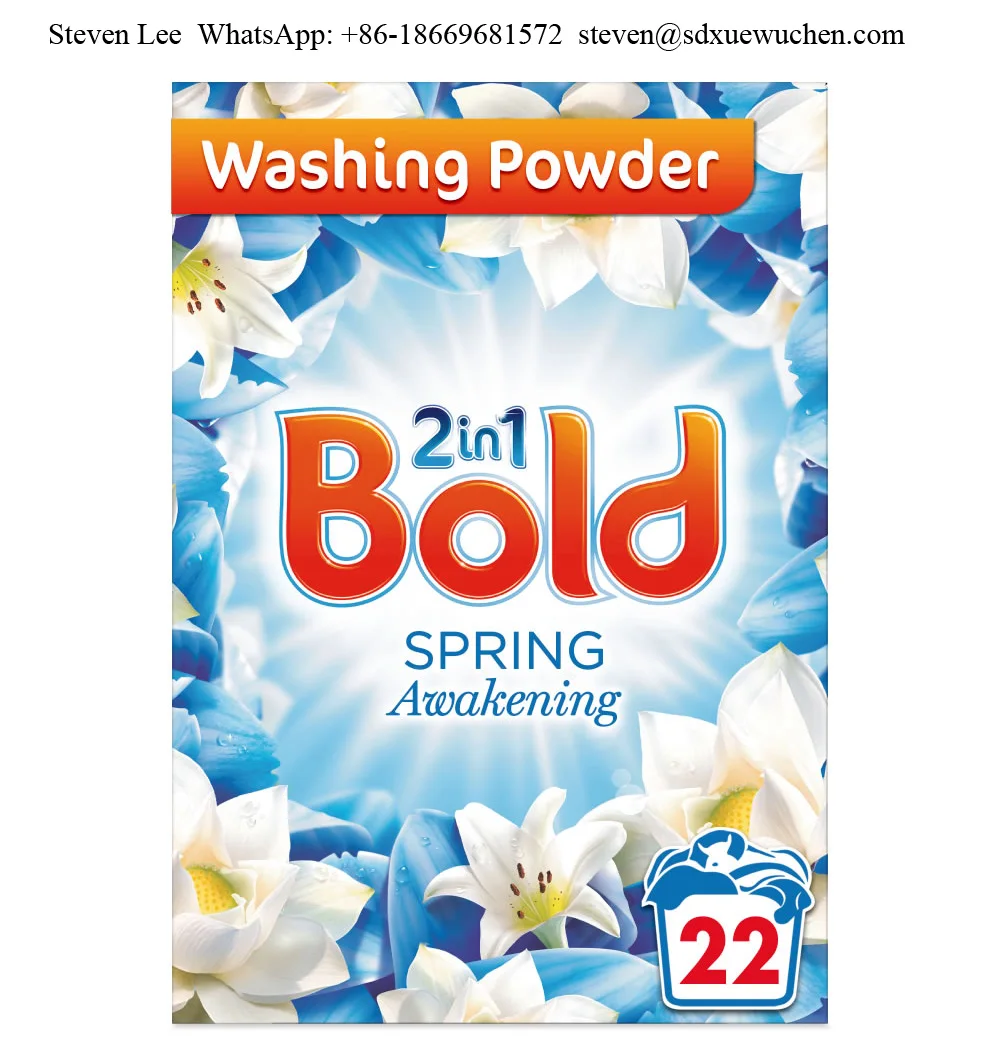 High Quality OEM Bulk Detergent Washing Powder with High Foam and Strong Perfume