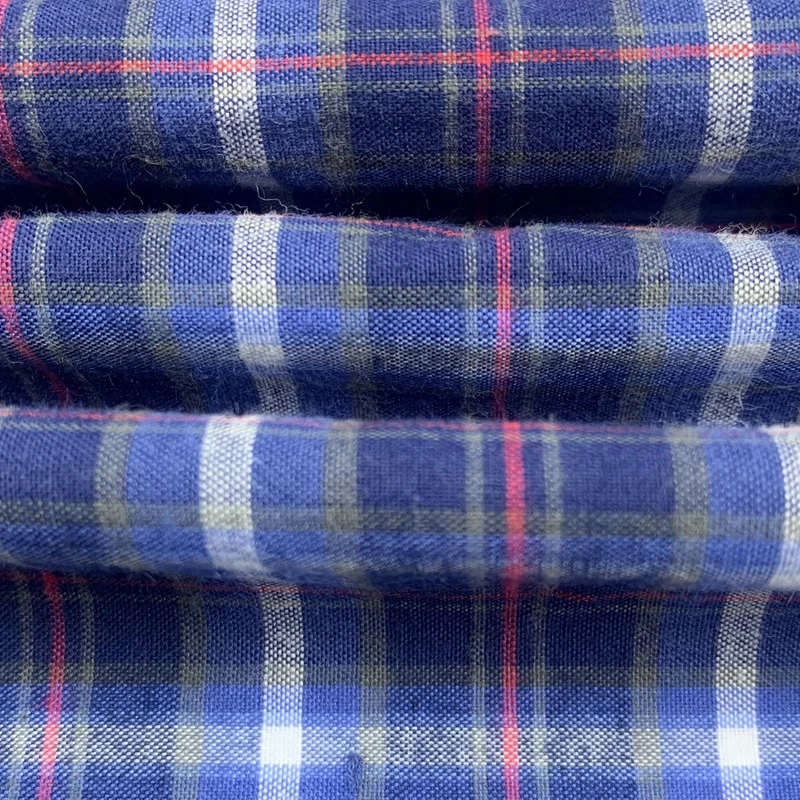 Chinese popular custom 60%polyester 40% cotton yarn dyed check fleece woven  fabric for skirts shirt school uniform for shirt