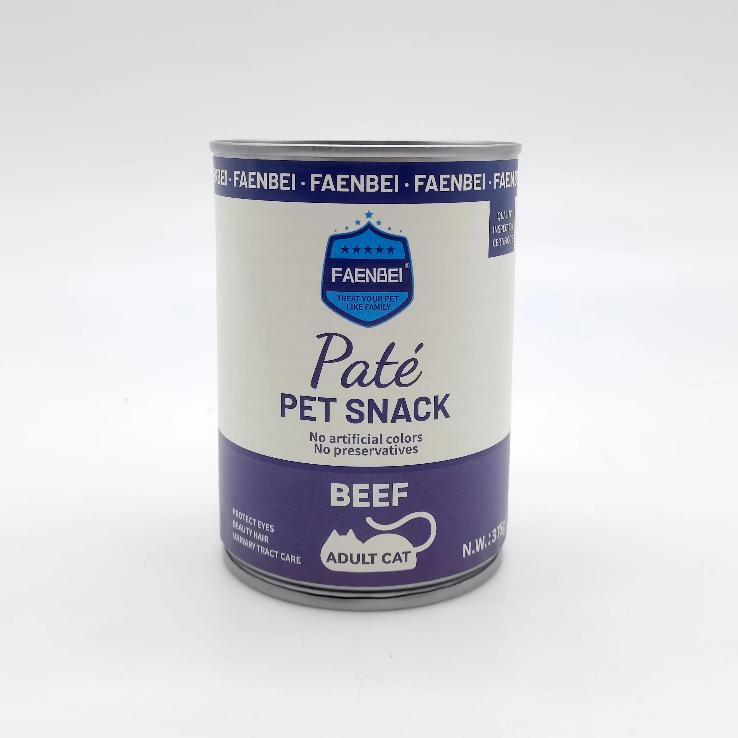OEM factory Agent recruit FAENBEI pet food 375g Canned Wet Cat Food