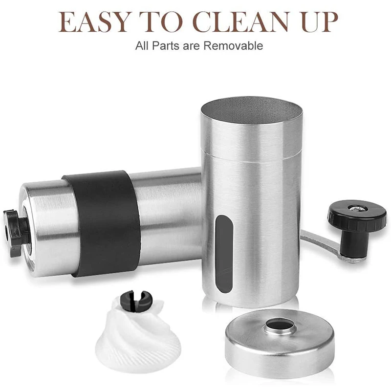 Manual Stainless Steel Portable Handheld Mill Coffee Accessory for Espresso Turkish Brew