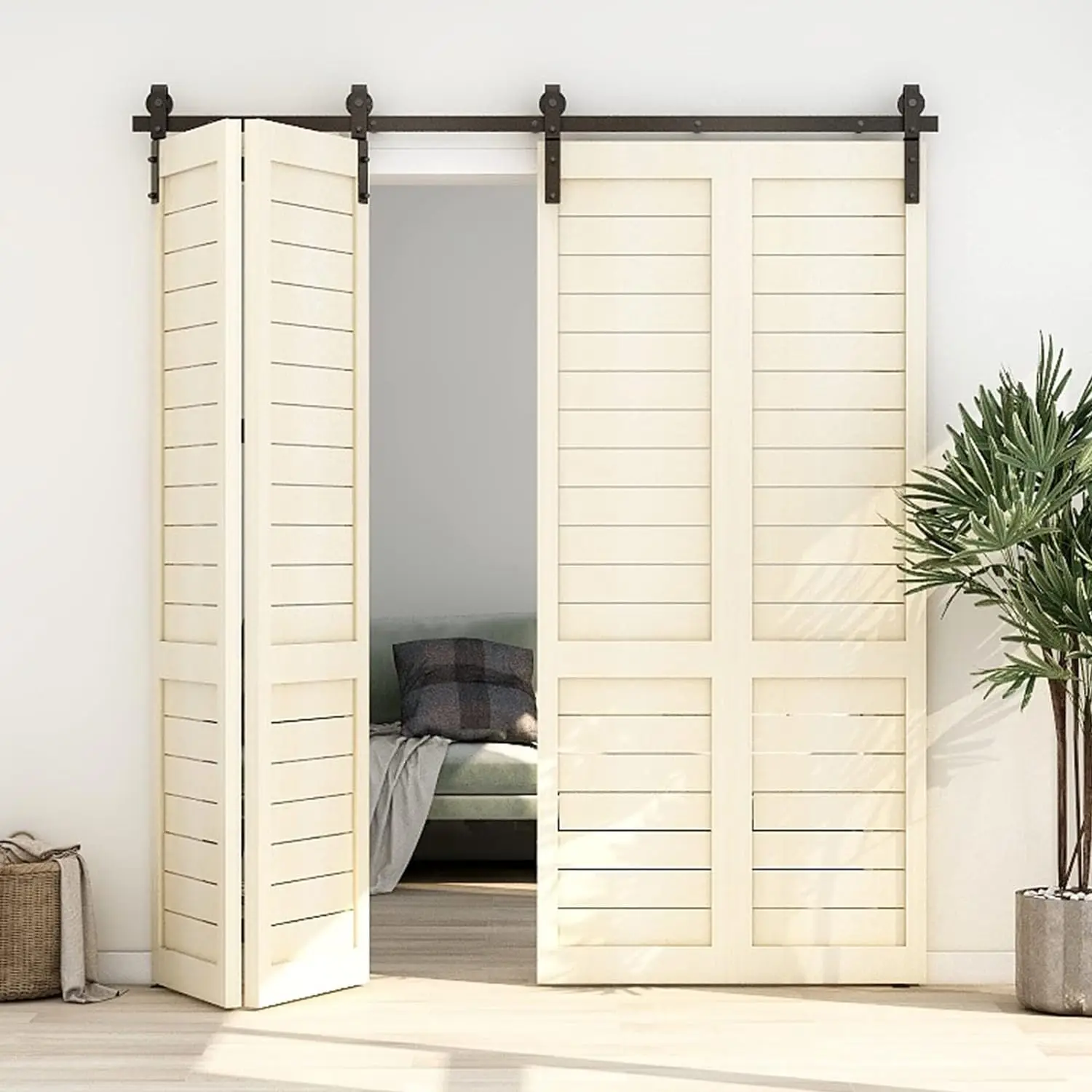 Interior Wooden Sliding Bifold Door Accessory