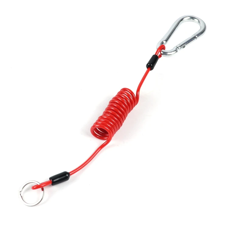 tool lanyard coil for safety