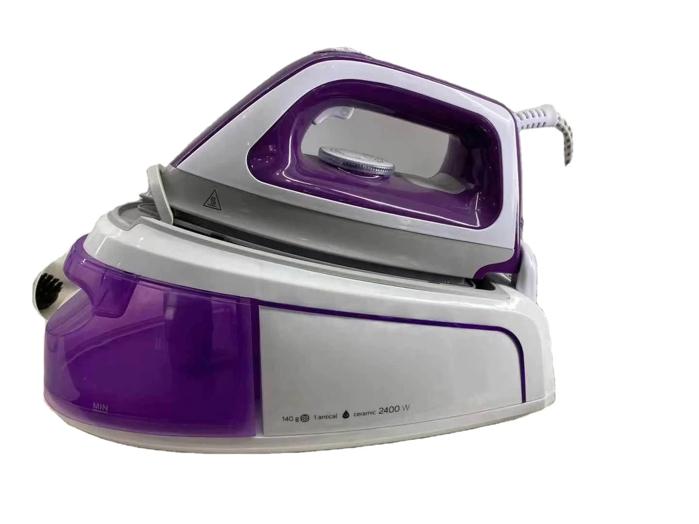 
2200W-2400W Ceramic Soleplate Hand Held Household Vertical Professional Electric Steam Station Iron For Clothes 