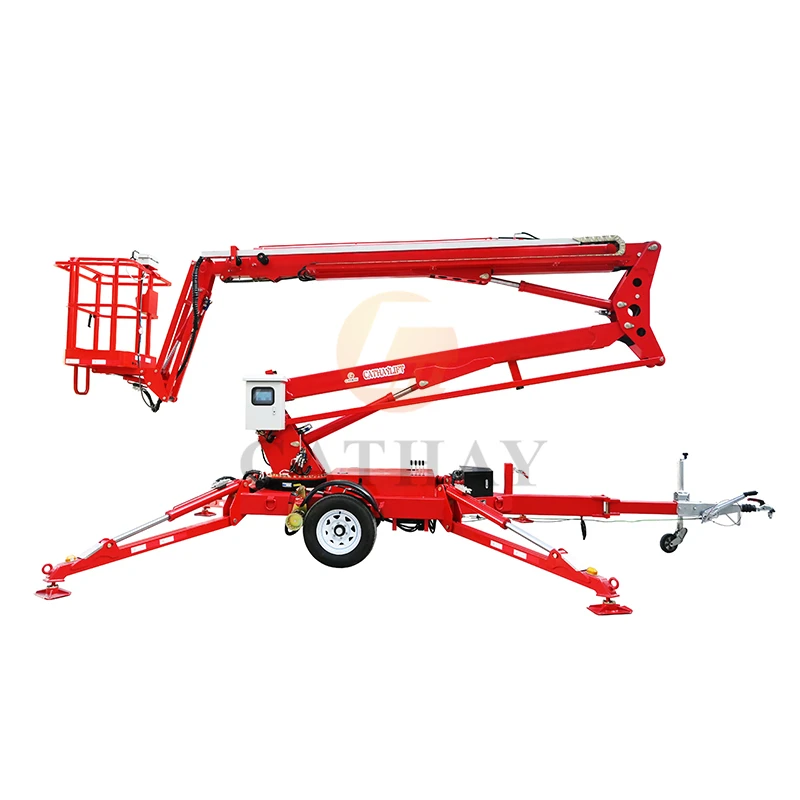 Tow Behind Small Boom Engine Cherry Picker Used