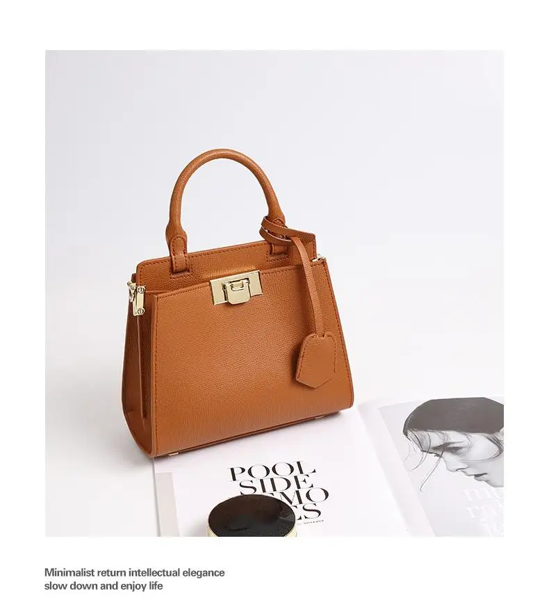 Bags Branded Wholesale Single Shoulder Ladies Latest China 100% Genuine Leather Tote Fashion Handbags For Women