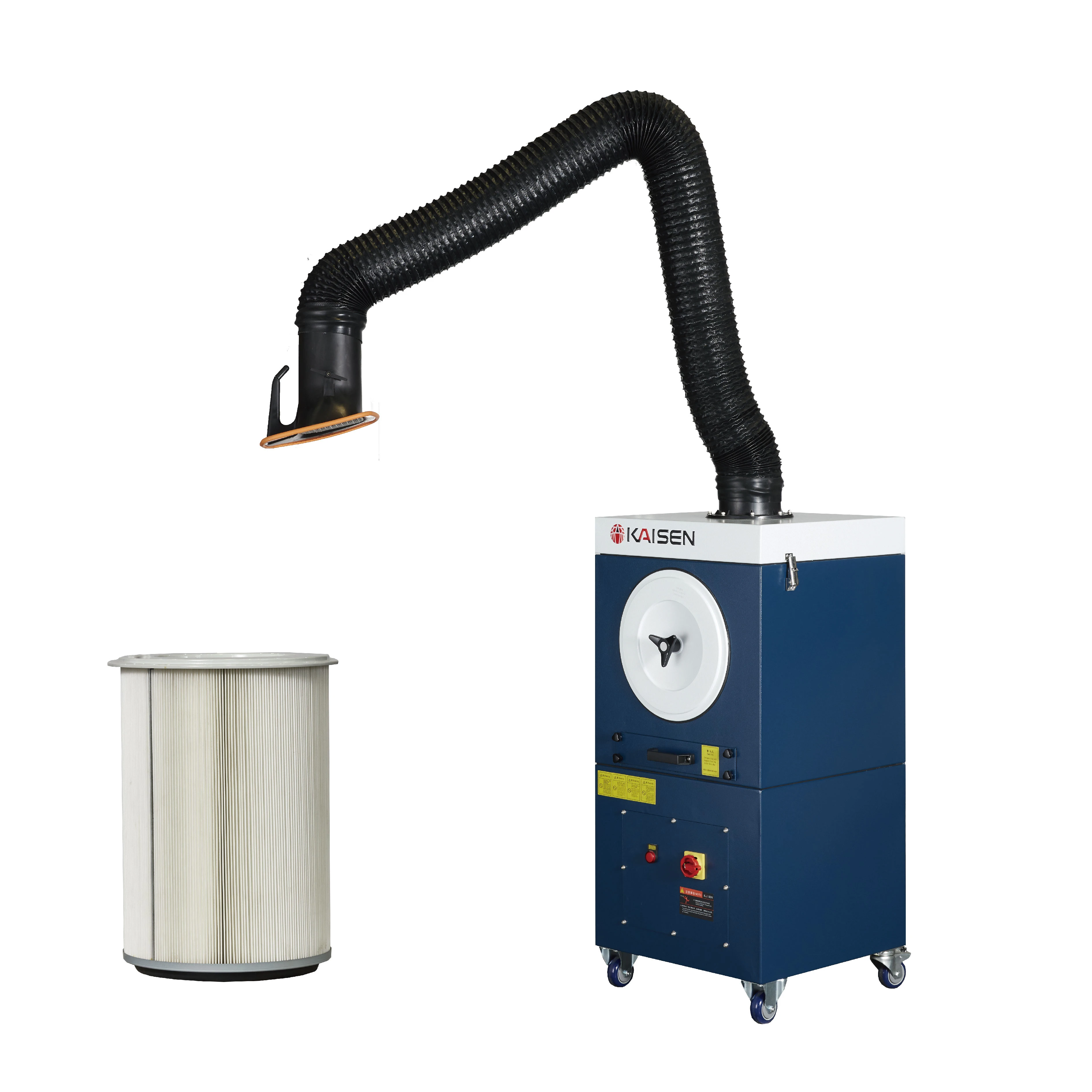 New Three-Layers Filter Mobile Welding Fume Extractor with ESP Dust Collector Core Components Inclu