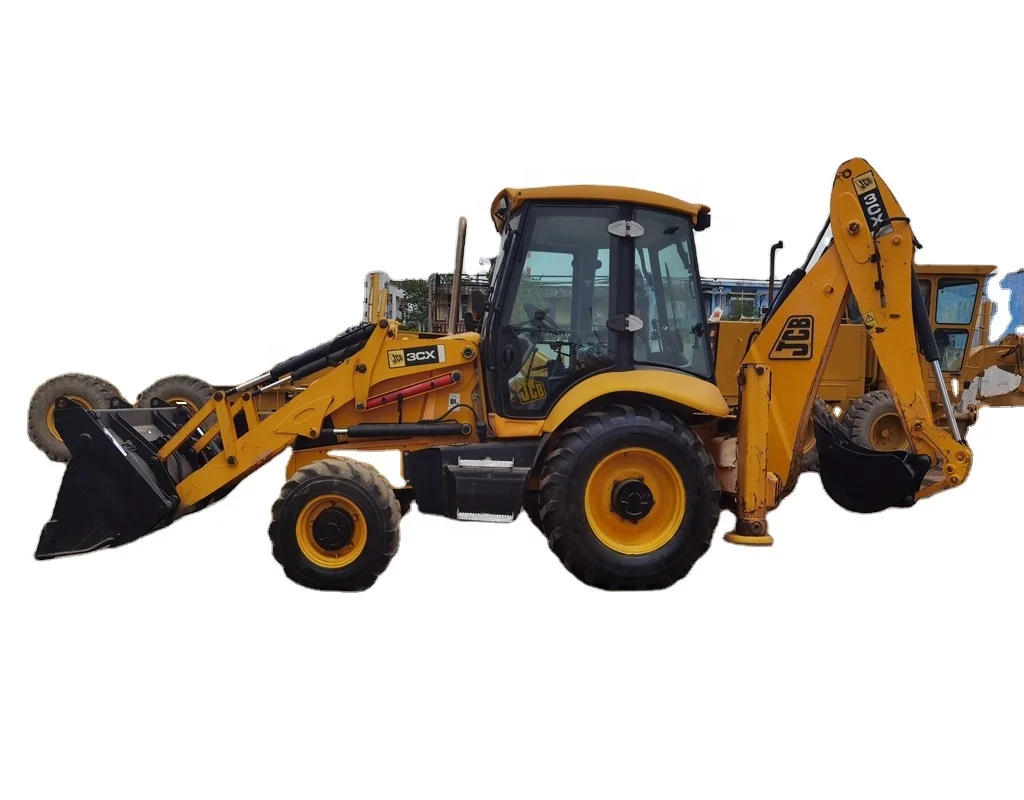 Running condition UK used JCB 3CX backhoe loader for sale in Shanghai site
