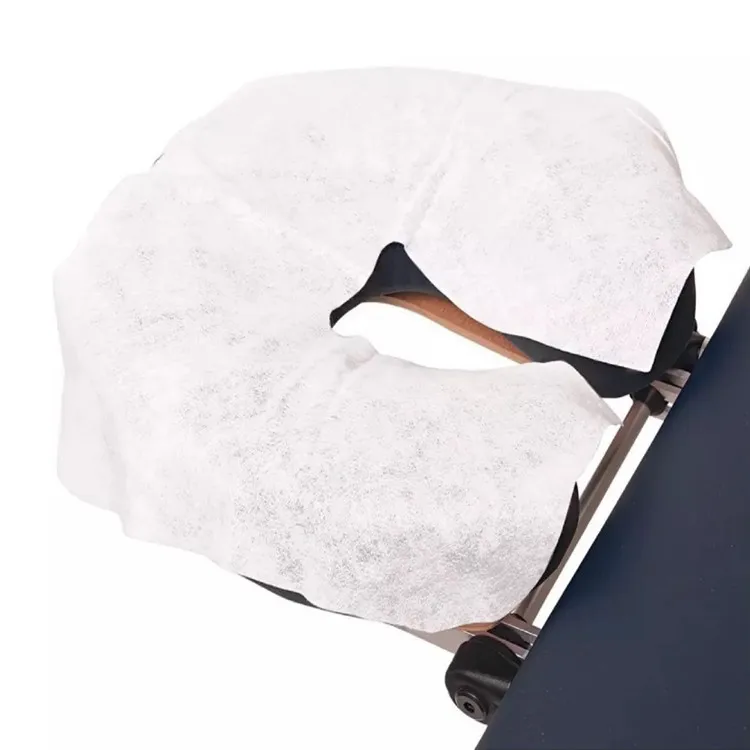 100 Pack Disposable Flat Headrest Covers for Massage Table Face Cushion Treatment Bed Massage Benches Therapy Chairs Hygiene Pad