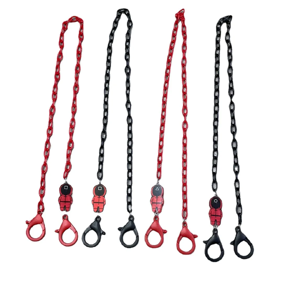 squid game Acrylic Chain For Face party mask Necklace Glasses Chain Sunglasses Straps Lanyards Women Men Neck Chains Holder