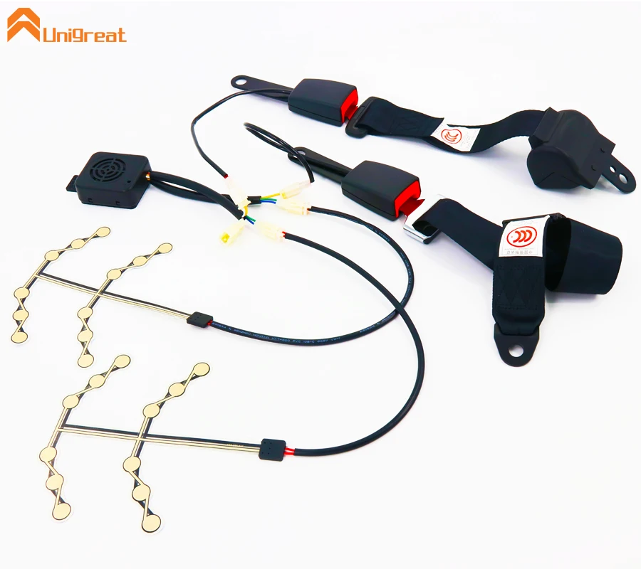 
Custom Bus coach passenger Seat safety occupancy pressure sensor with SeatBelt voice prompt speaker 