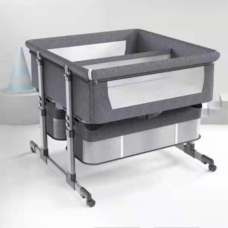 Льняная ткань для детской двуспальной кровати/манеж для новорожденных/Комплект постельного белья для детской кроватки с москитной сеткой