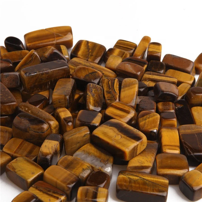 
Wholesale Natural Crystal Healing Stones Tiger Eye Cube Tumbled Stone 