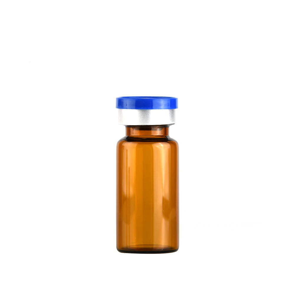 hot sale clear amber vial Xilin bottle sealed with rubber stopper and aluminum plastic combined cover