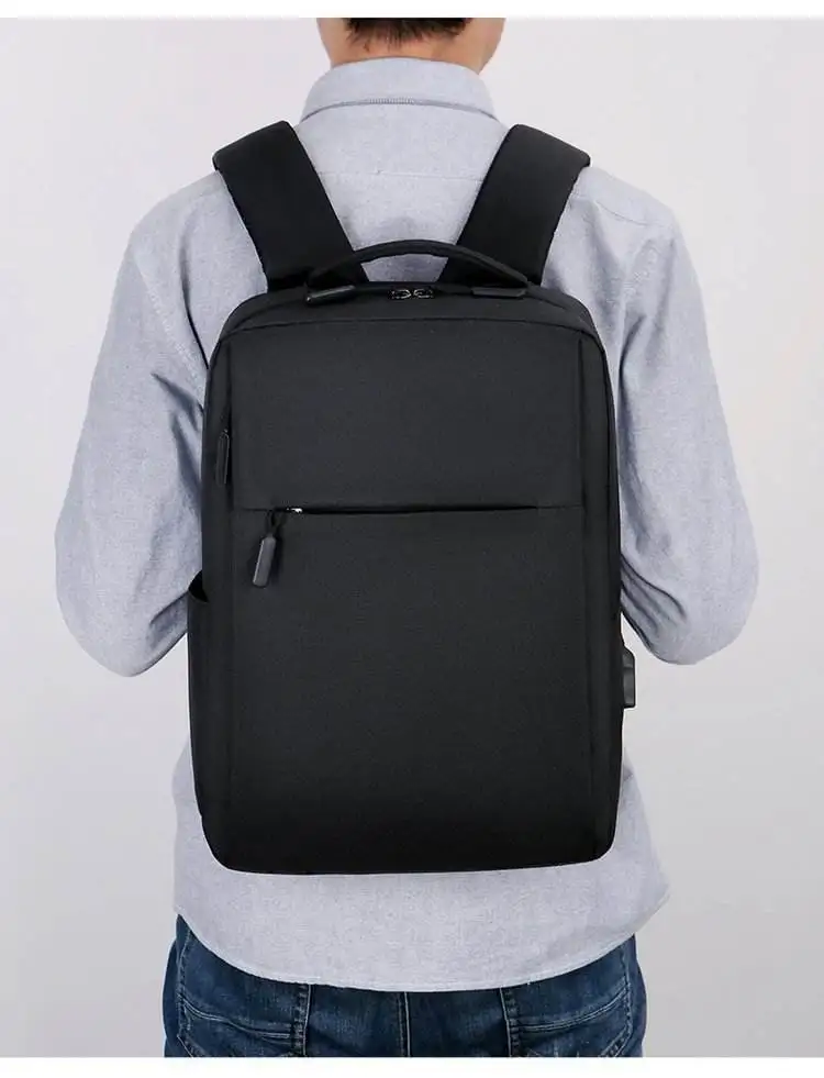 Business lightweight smart usb charging rucksack 15 commute college bag custom anti theft men slim laptop backpack
