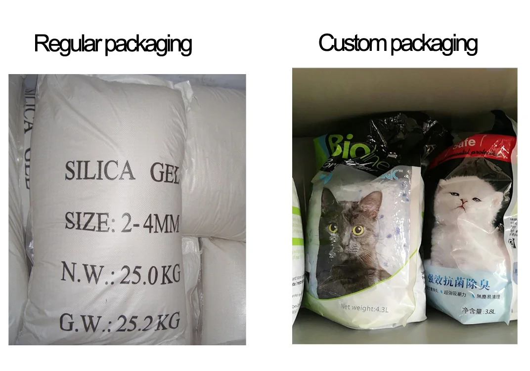 Silica Gel Cat Silicon Litter Wholesale Custom White Silica Gel Sand Kitty Litter Supplier