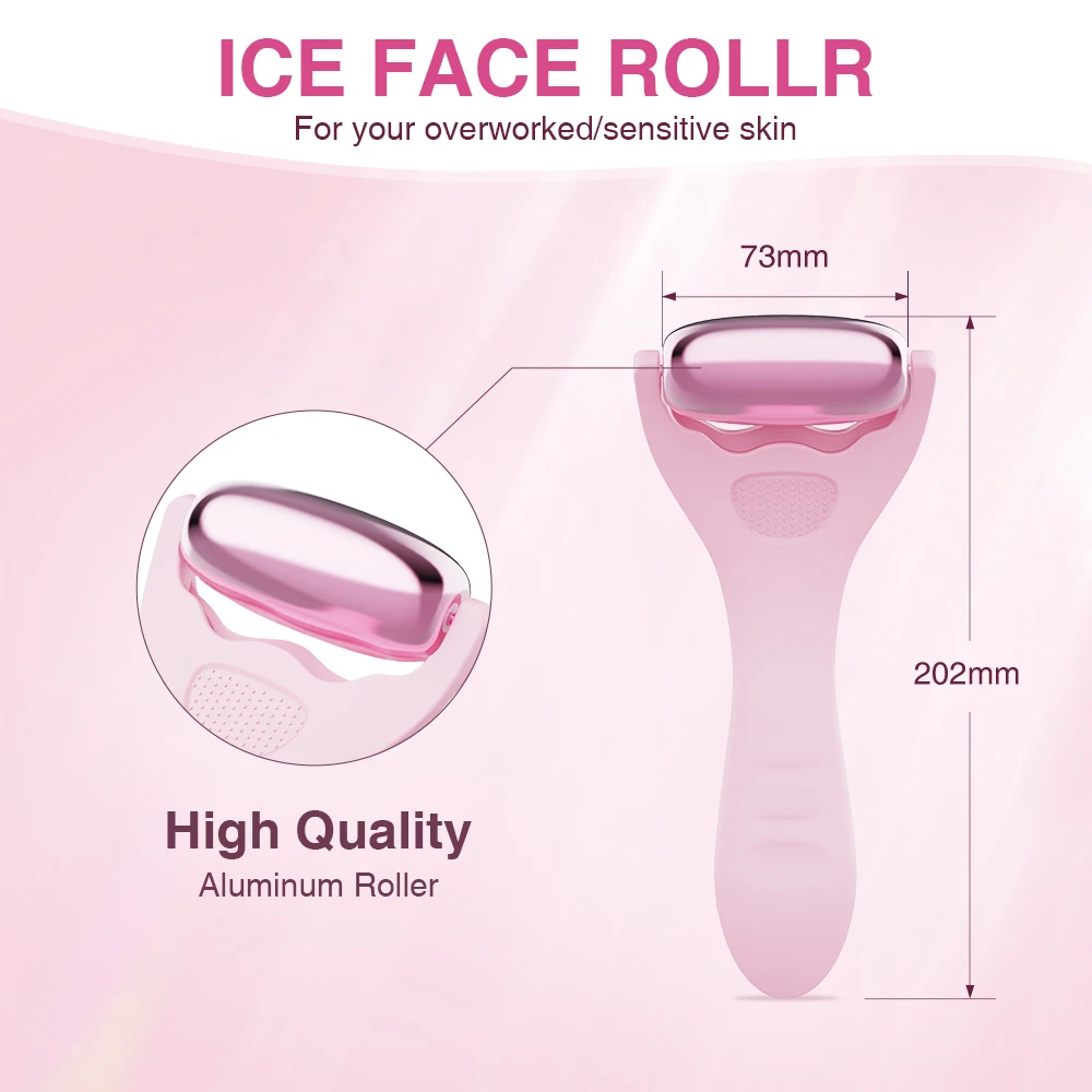 Daily use Aluminum roller skin cooling stainless steel facial body massager ice roller Skin Cooling System 2 In 1 Ice Roller