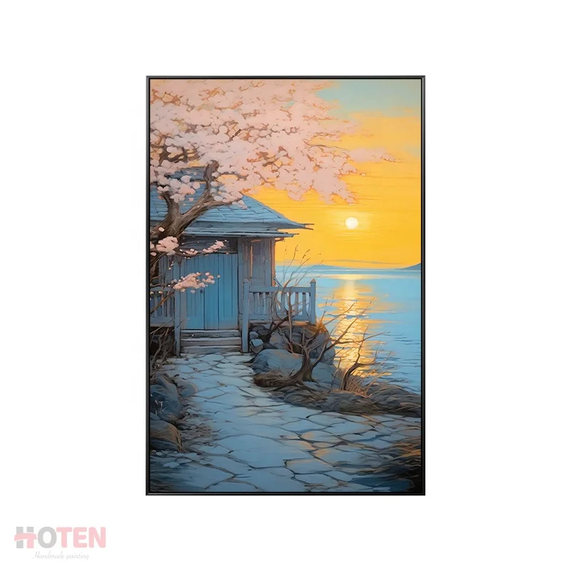 Modern Architecture Landscape Scenery Wall Art Pictures and Posters Canvas Painting for Living Room Home Decor