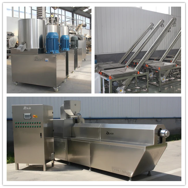 Dry Extruded Dog Food Production Line / Pet Food Processing Machine Pet Treats Dog Chews Food Extruder Machine