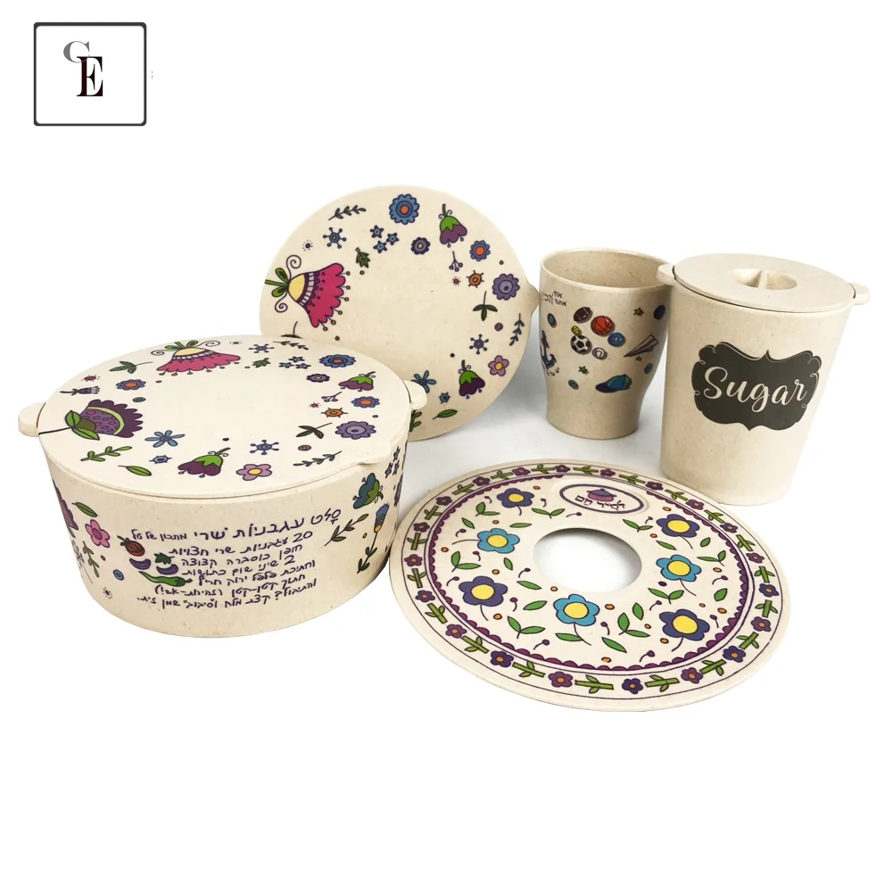 Melamine Plates sets for Children BPA Free  Approved Kids Bamboo Melamine Dinnerware set  Food  grade