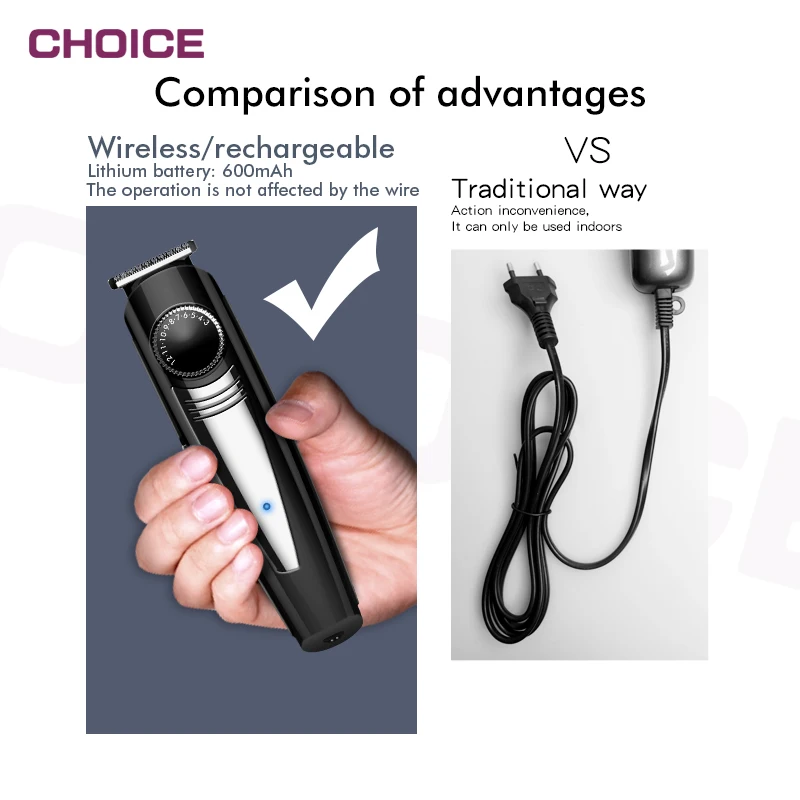 Private Label 5 in 1 Professional Hair Clipper Trimmer Mens Cordless Hair Trimmer Set Rechargeable Hair Clipper