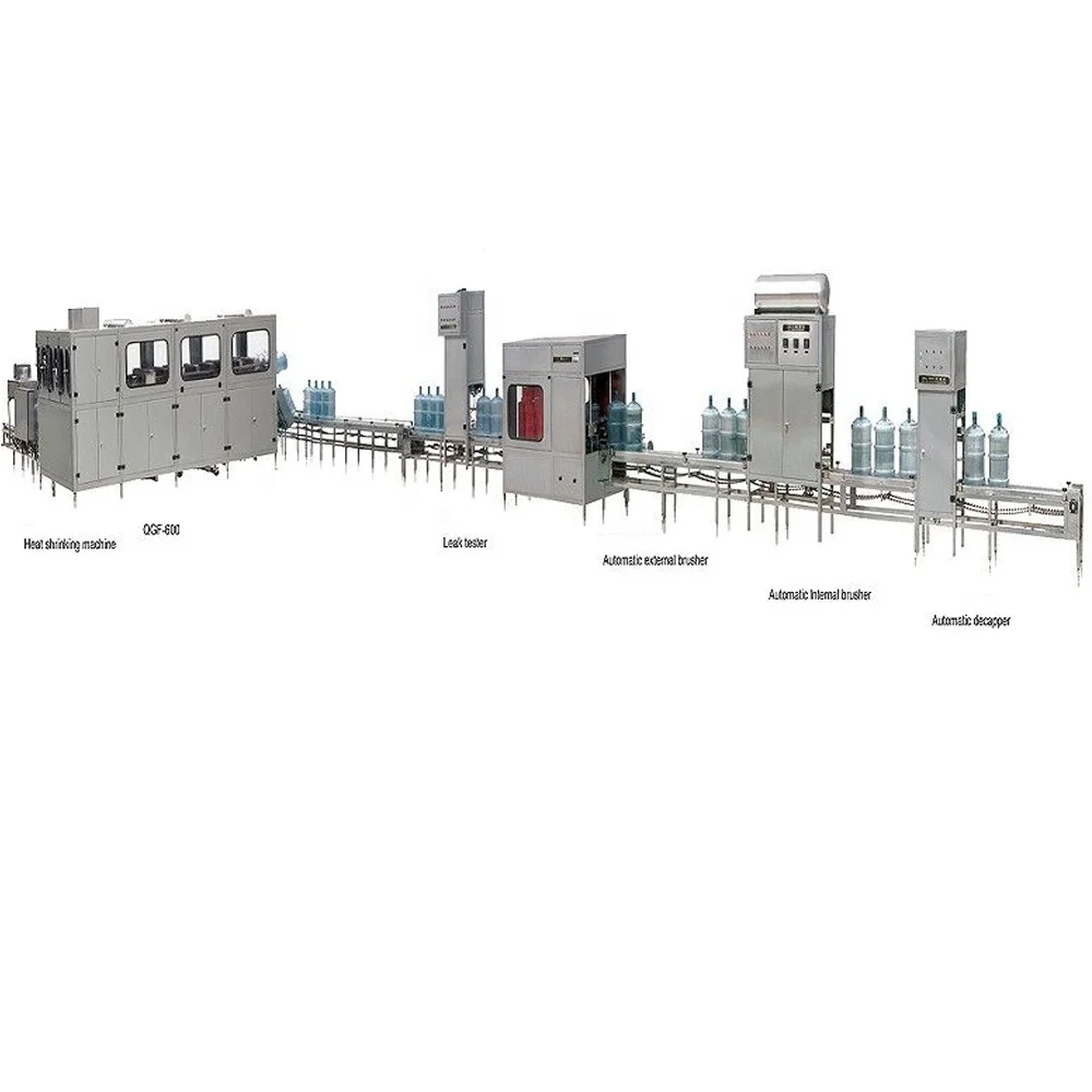 
Full automatic 5 gallon/19L/ 20L bottle/ jar drinking mineral /pure water bottling filling machine plant / production line 