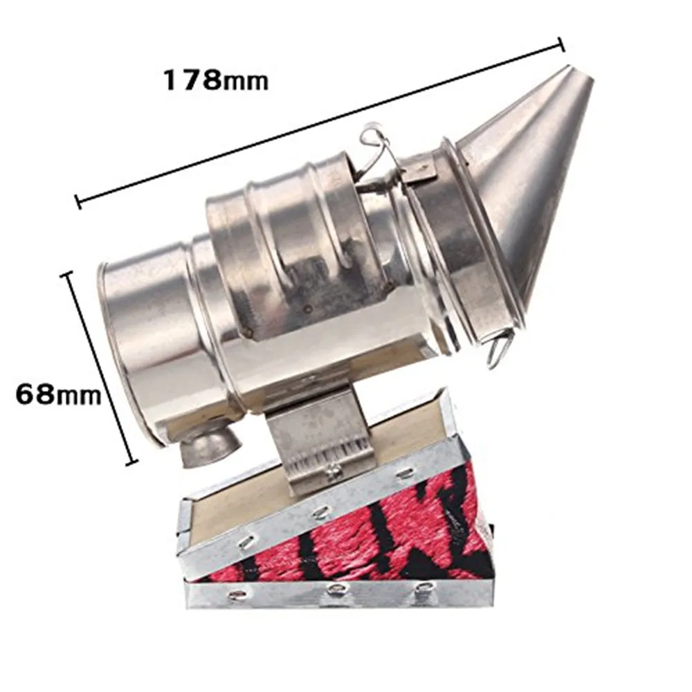Small round head Beekeeping Tool Stainless Steel Bee Hive Smoker