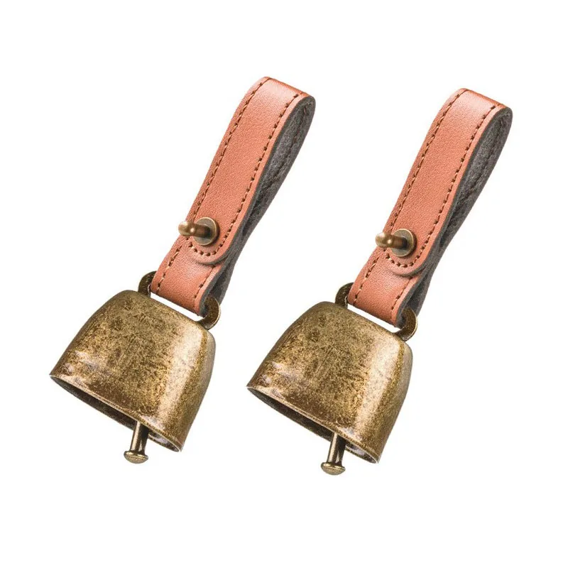 Outdoor sports accessories jewelry rotating buckle magnetic ribbon metal retro style cow bell riding bell