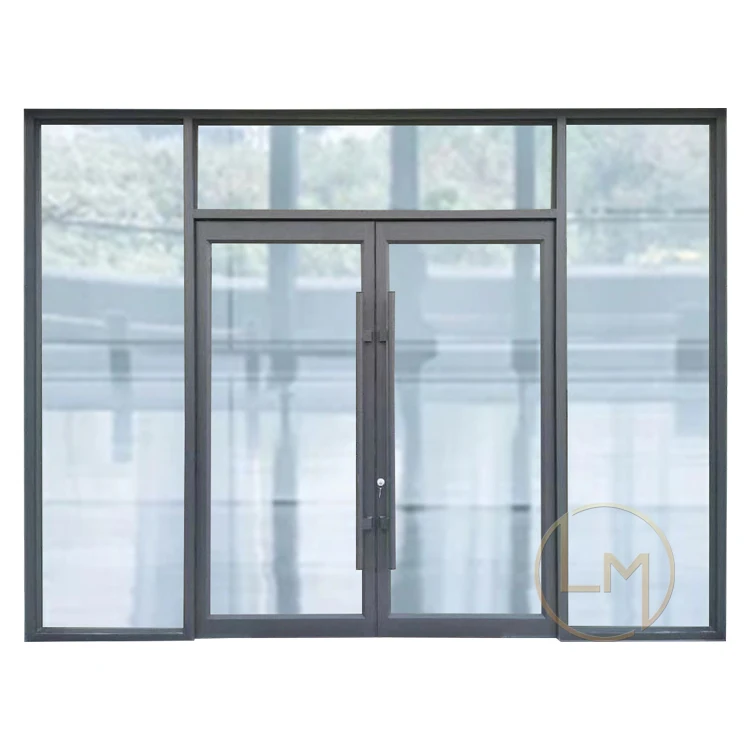 China manufacturer supply Project Commercial Door Cheap high quality modern design aluminum alloy swinging door