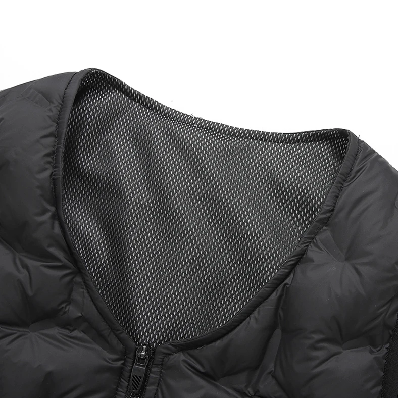 Жилет мужской с подогревом на утином пуху безрукавка Usb-подогревом пуховая куртка