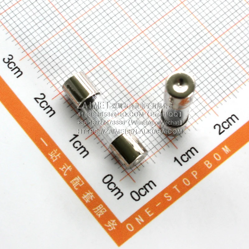 (1Bag=100Pcs) High quality 5 * 20mm 250V 1A Glass fuse
